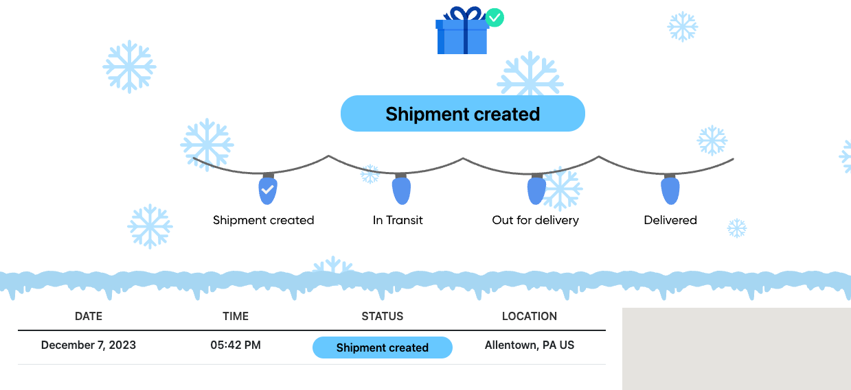 Better Trucks tracking page example